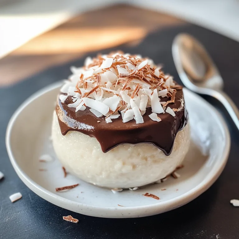 Budino al cocco e cioccolato