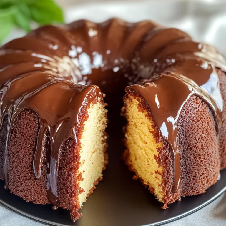 Ciambellone glassato al cioccolato