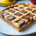 Crostata con barrette al cioccolato