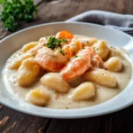 Gnocchi alla crema di scampi