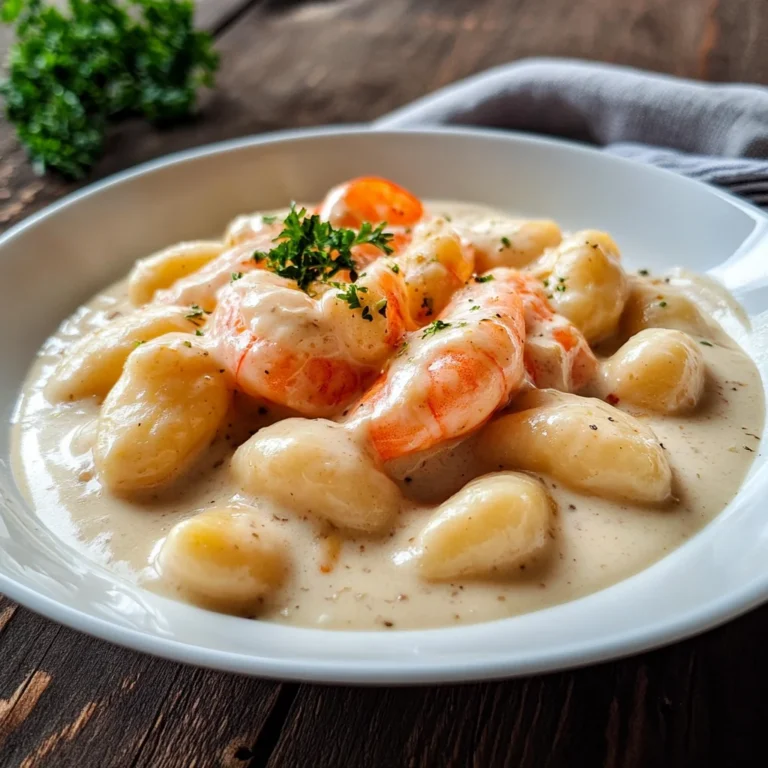 Gnocchi alla crema di scampi
