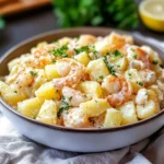 Insalata di patate e gamberi