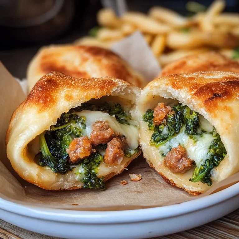 Panzerotti con salsiccia e friarielli