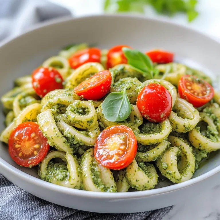 Pasta al pesto di rucola