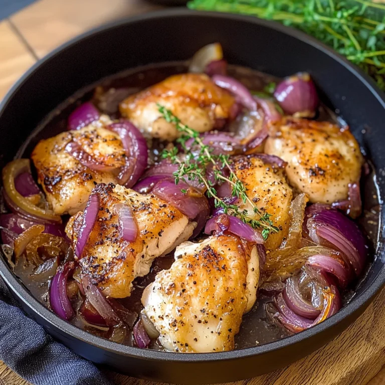 Pollo con cipolle