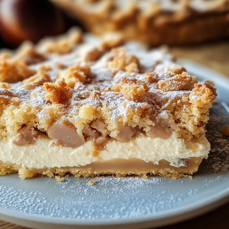Sbriciolata con ricotta e castagne