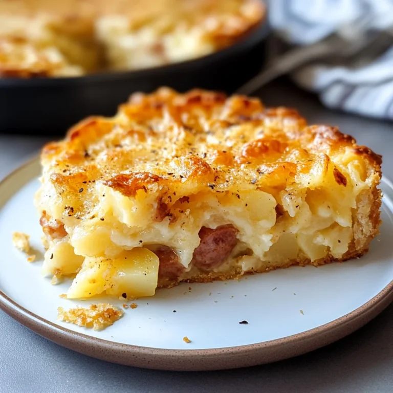 Sbriciolata di patate e salsiccia