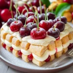 Charlotte chantilly e ciliegie