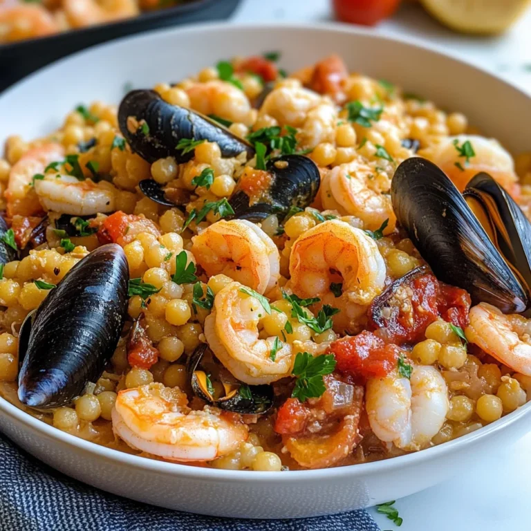 Fregola con frutti di mare