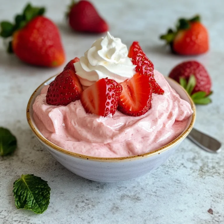 Mousse di fragole e yogurt greco