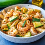 Pasta fredda zucchine e gamberi
