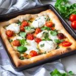 Pizza con burrata e pomodorini confit