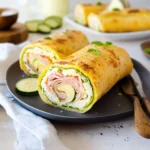 Rotolo con zucchine e prosciutto di pollo