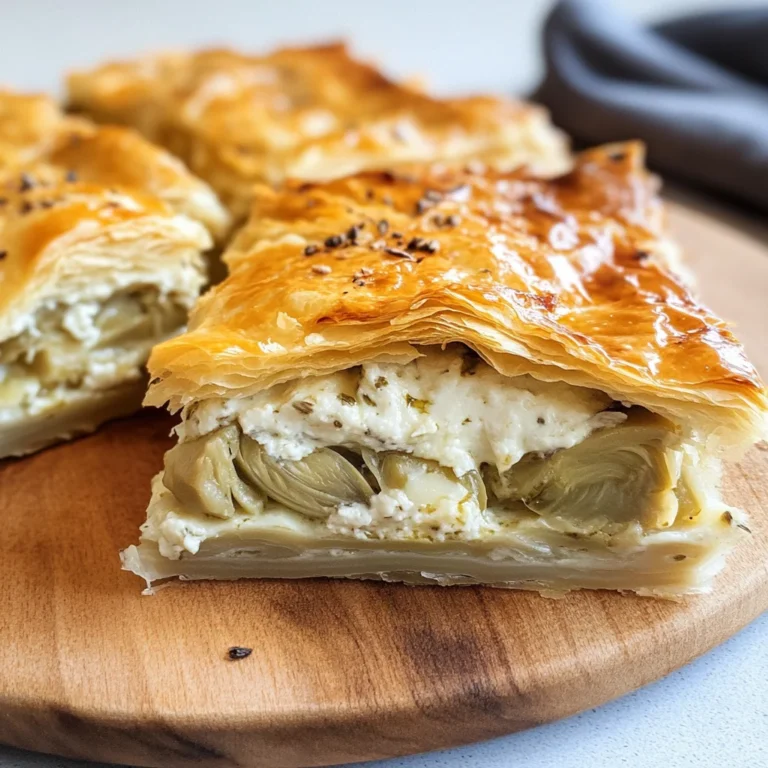 Rustico con carciofi e ricotta
