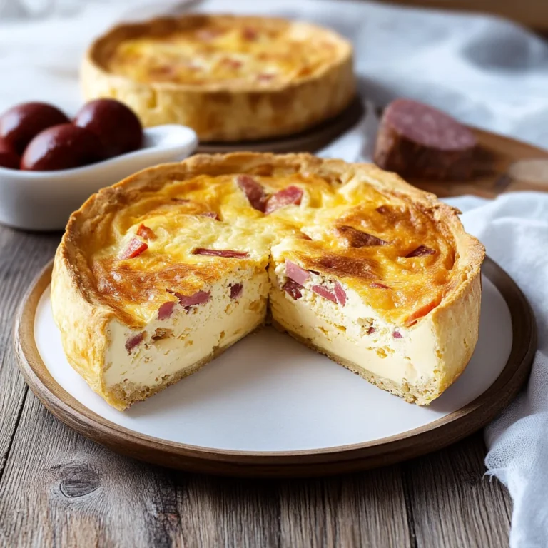Torta rustica al formaggio e salumi